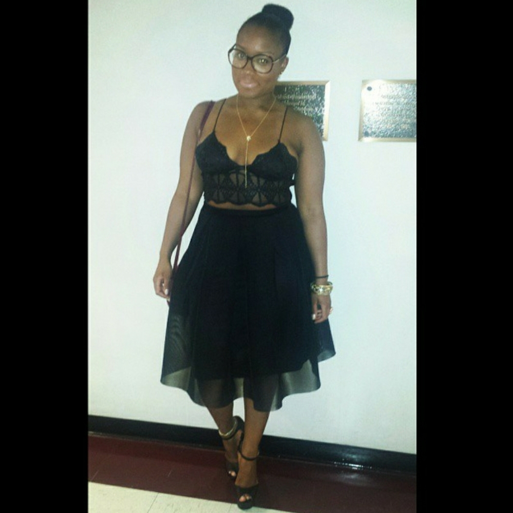 A-line Sheer Skirt